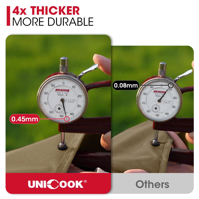 Unicook Grill Cover 60 Inch, Heavy Duty Waterproof Gas Grill Cover for Outside, Fade Resistant Barbecue Protector with Sealed Seam, Fits Weber Char-Broil Nexgrill BBQs up to 58" Wideï¼ŒNeutral Taupe - Image 4